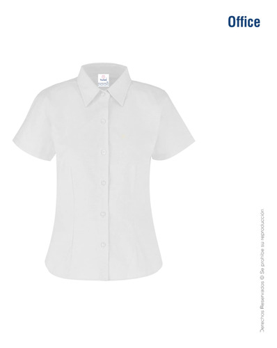 D_617281-MLU114704830117_072026-O.jpg Camisa Oxford Manga Corta Yazbek Dama - Imagen 2