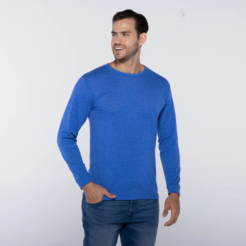 D_801830-MLU113392118596_072026-O.jpg Remera Cuello Redondo Manga Larga Yazbek Caballero