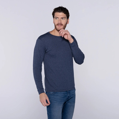 D_969340-MLU113392208364_072026-O.jpg Remera Cuello Redondo Manga Larga Yazbek Caballero - Imagen 4